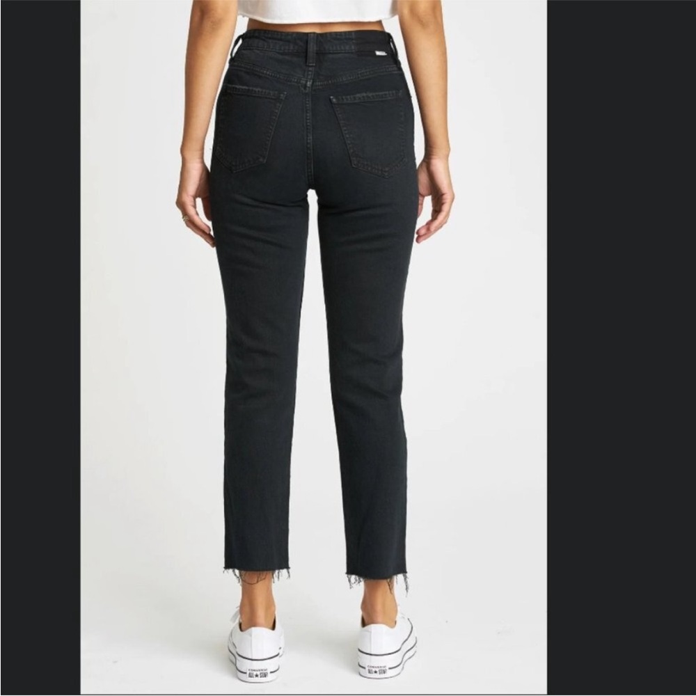 Daily Driver High Rise Skinny Straight Black Jeans Size 25 - Picture 3 of 7